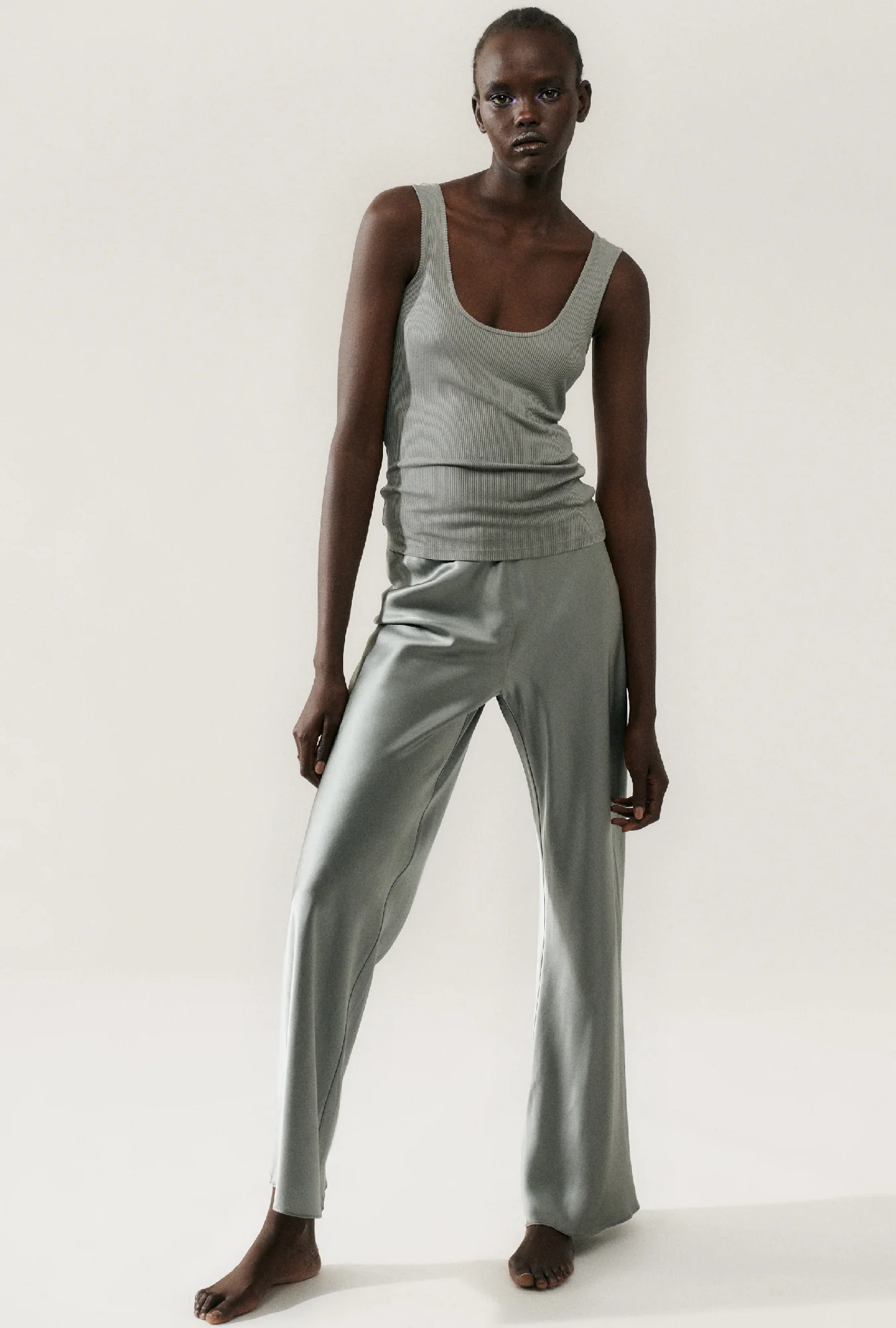 Bias Cut Pants Moon - Image 6