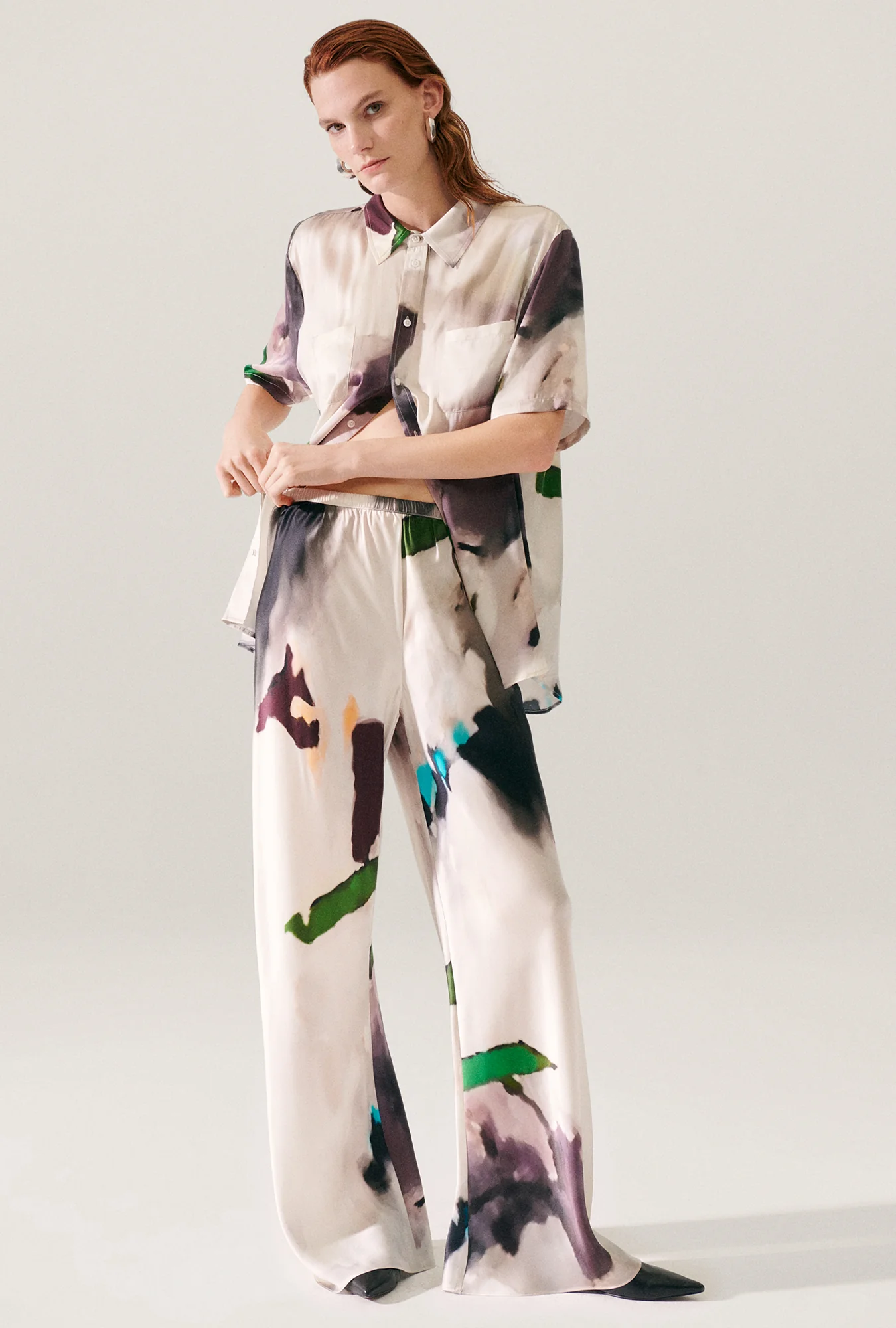 Bias Cut Pants Phosphate - Image 5