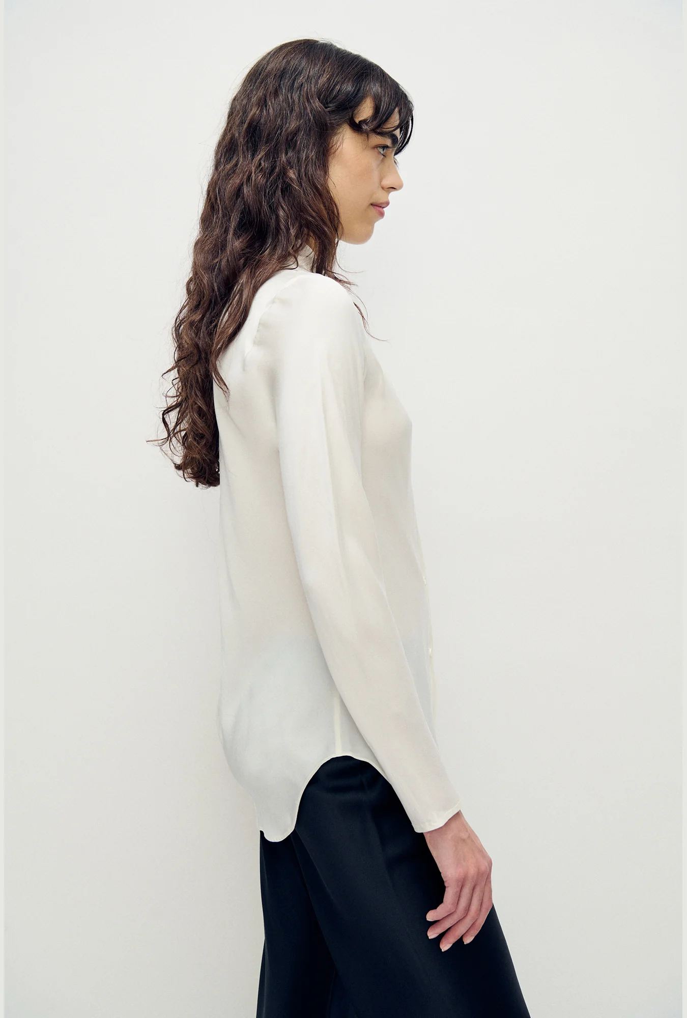 Bias Cut Shirt White - Image 4