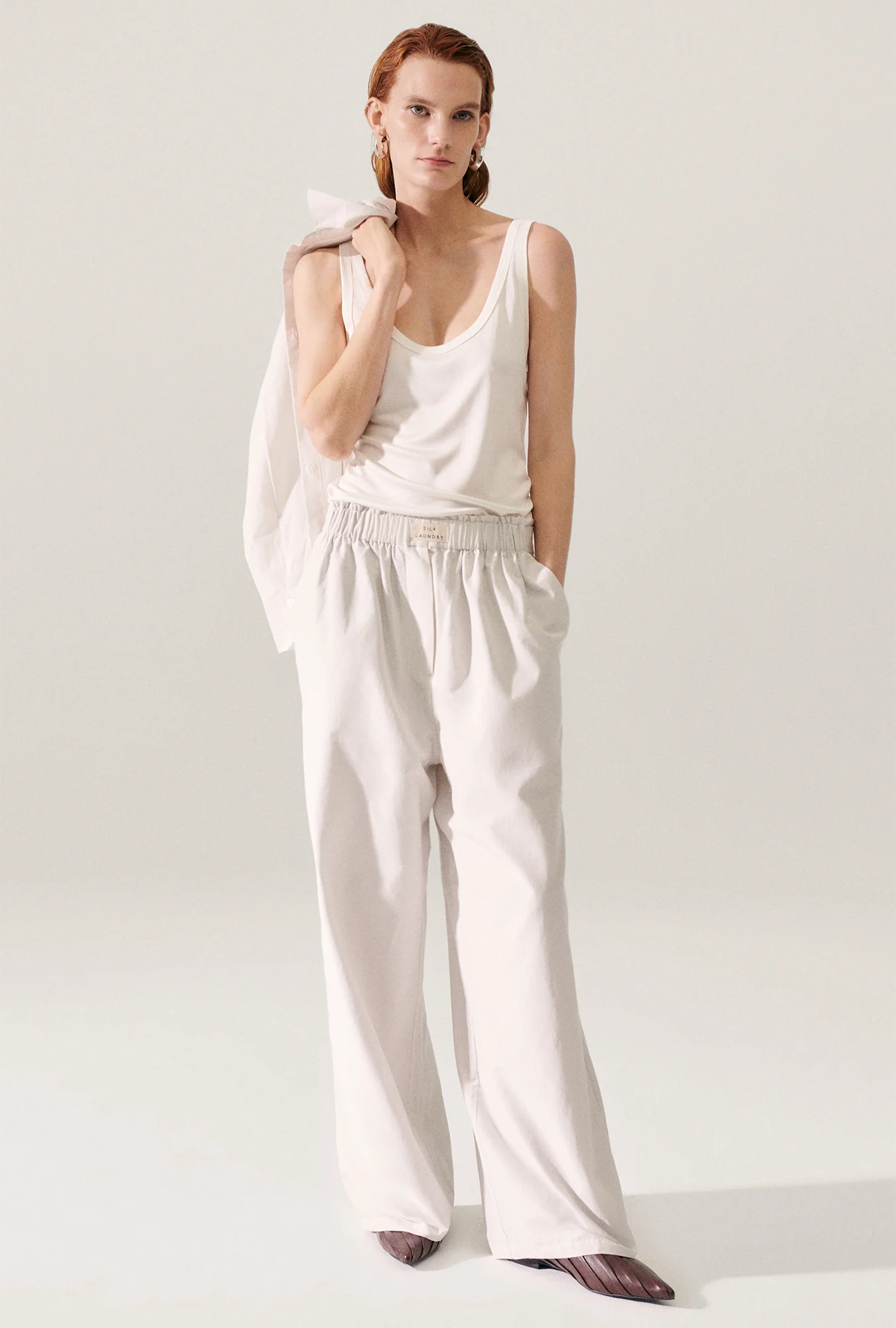 Jersey Scoop Tank White - Image 4
