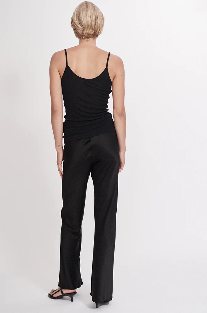 Ribbed Cami Black - Image 4