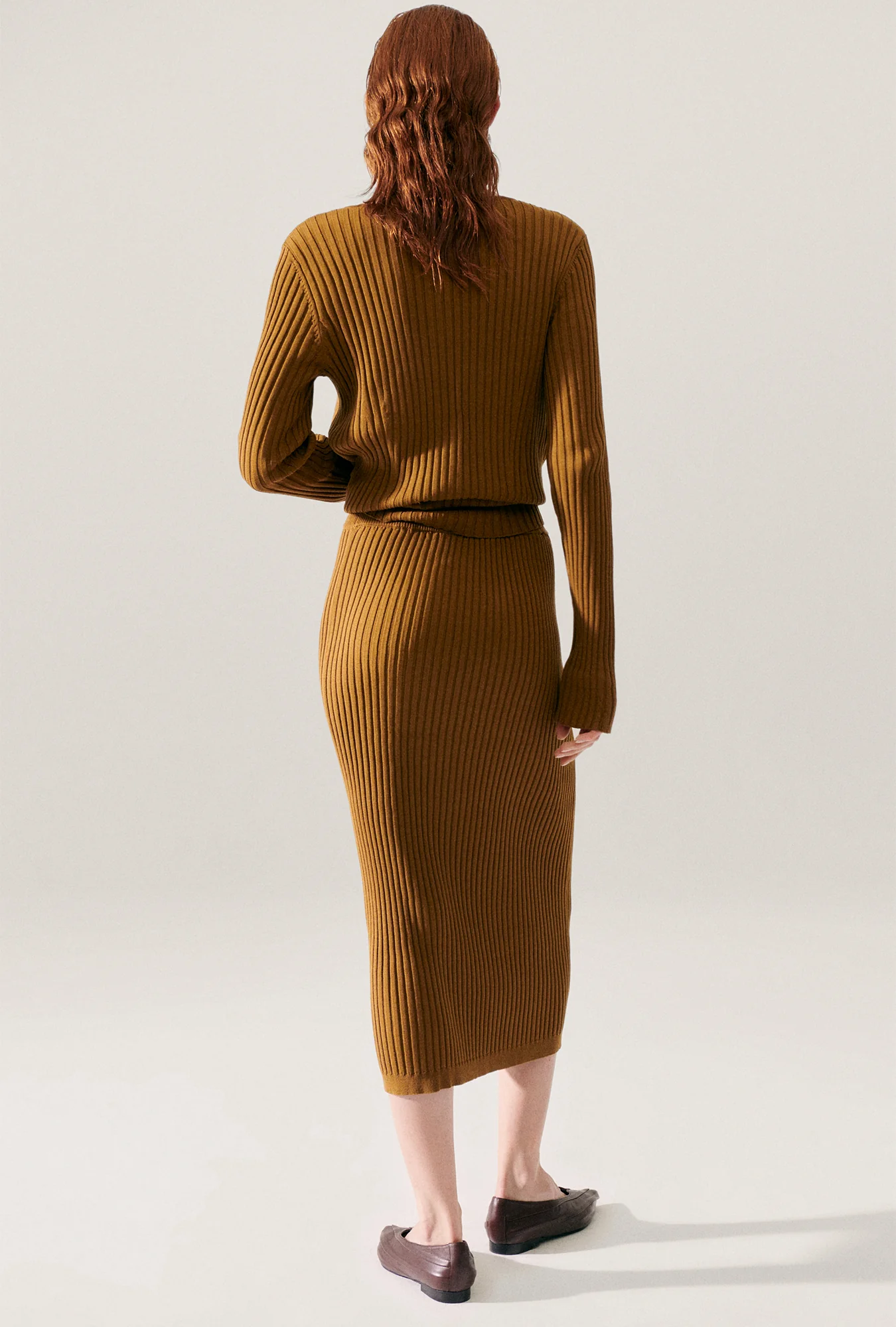 Ribbed Straight Skirt Drought - Image 3